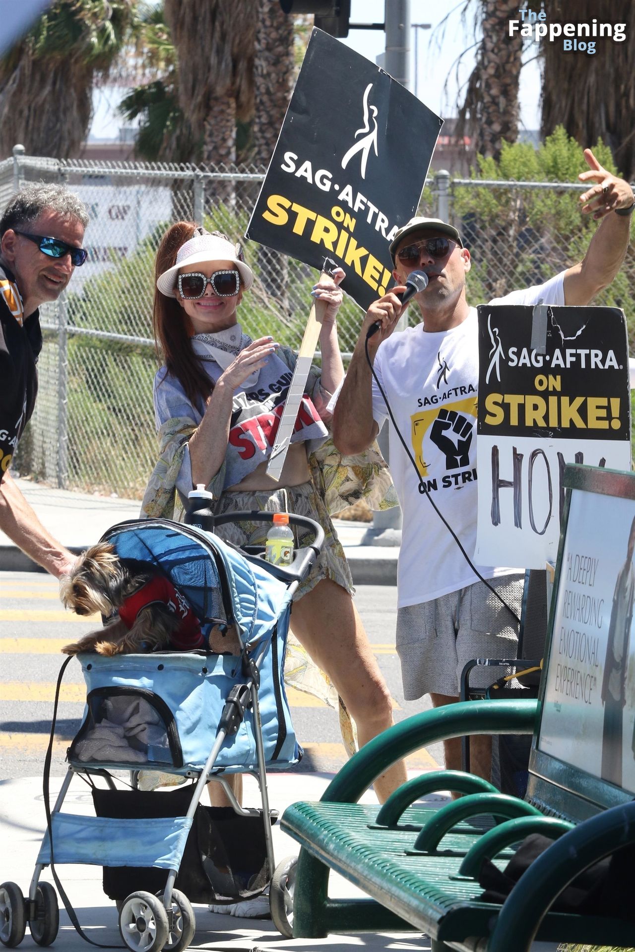 Phoebe Price Supports SAG Strike Outside Netflix’s Office in LA (10